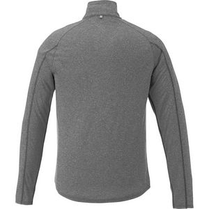 Heather Dark Charcoal Gray  Blank Back View