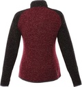 Maroon Red Heather/Black Smoke Blank Back View