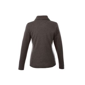 Heather Dark Charcoal Gray Blank Back View