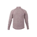 Maroon Red Heather Blank Back View