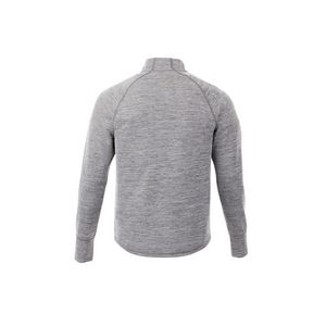 Heather Charcoal Gray Blank Back View