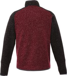 Maroon Red Heather/Black Smoke Blank Back View