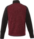 Maroon Red Heather/Black Smoke Blank Back View