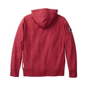 Dark Red Heather Blank Back View