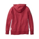Dark Red Heather Blank Back View