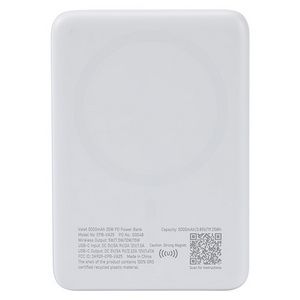 White Blank Back View