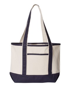 Natural Beige/Navy Blue Blank Front