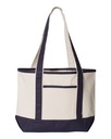 Natural Beige/Navy Blue Blank Front