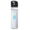 Clear Glass (bottle) Black (lid)