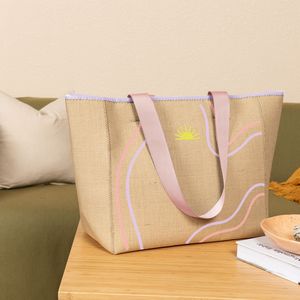 Burlap Beige Blank Lifestyle