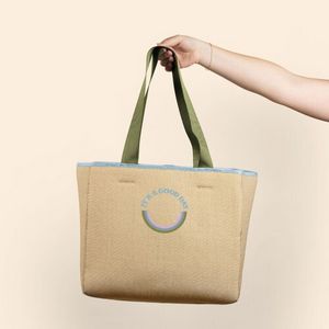 Burlap Beige Logo Lifestyle