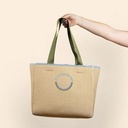 Burlap Beige Logo Lifestyle