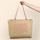 Burlap Beige Logo Lifestyle