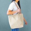 Natural Canvas Beige Logo Lifestyle