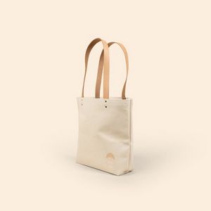 Natural Canvas Beige Logo Side