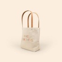 Natural Canvas Beige Logo Side