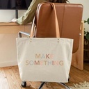 Natural Canvas Beige Logo Lifestyle
