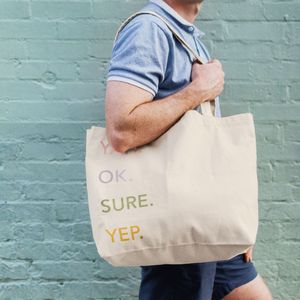 Natural Canvas Beige Logo Lifestyle