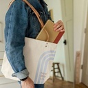 Natural Canvas Beige Logo Lifestyle