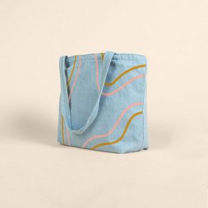 French Wash Denim Blue Blank Side