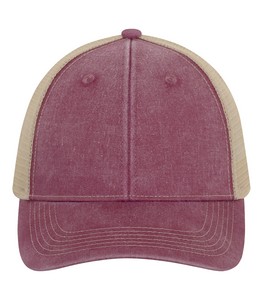 Maroon/Crème