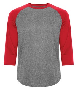 Charcoal Heather/True Red