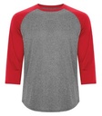 Charcoal Heather/True Red