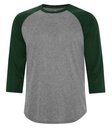 Charcoal Heather/Forest Green