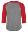 Charcoal Heather/True Red