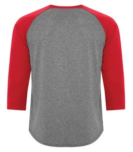 Charcoal Heather/True Red