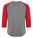 Charcoal Heather/True Red