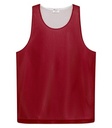 Deep Red/White