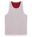Deep Red/White