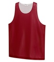 Deep Red/White