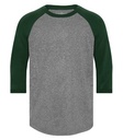 Charcoal Heather/Forest Green