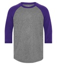 Charcoal Heather/Purple