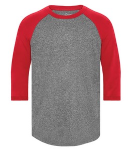 Charcoal Heather/True Red
