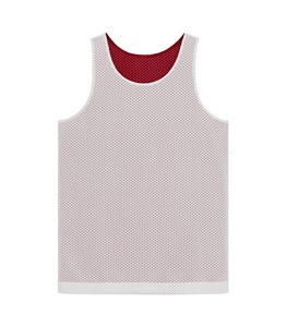 Deep Red/White