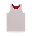 Deep Red/White