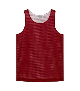 Deep Red/White