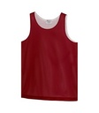 Deep Red/White