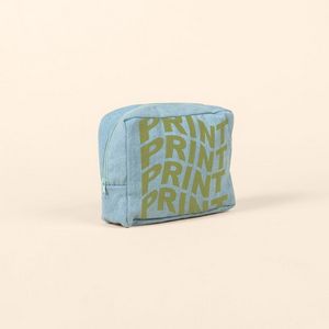 French Wash Denim Blue Logo Side