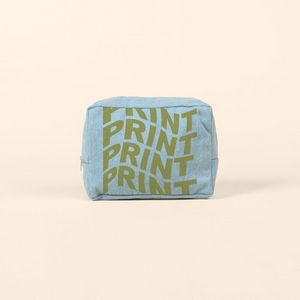 French Wash Denim Blue Logo Front