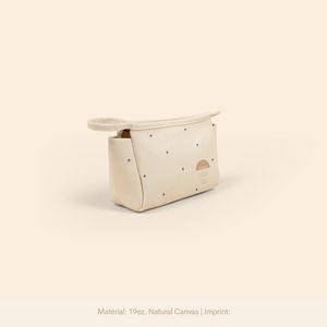 Natural Canvas Beige Logo Angle