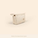 Natural Canvas Beige Logo Angle