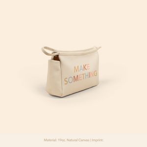 Natural Canvas Beige Logo Angle