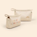 Natural Canvas Beige Logo Different Sides