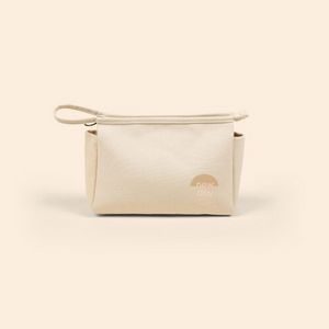Natural Canvas Beige Logo Front