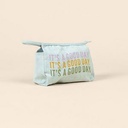 Beach Wash Denim White Logo Angle