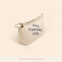 Natural Canvas Beige Logo Angle
